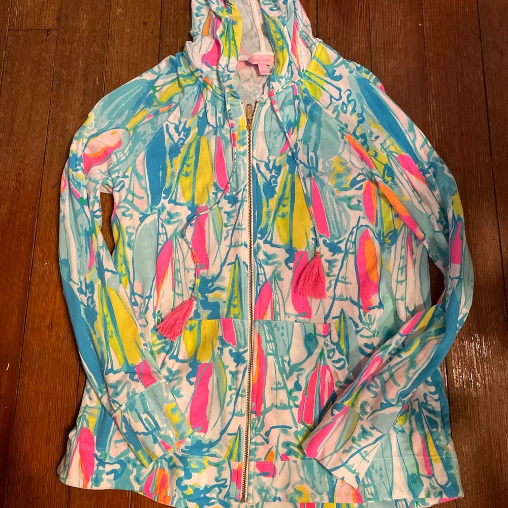 Lilly Pulitzer Full zip hoodie—size small. New without tags